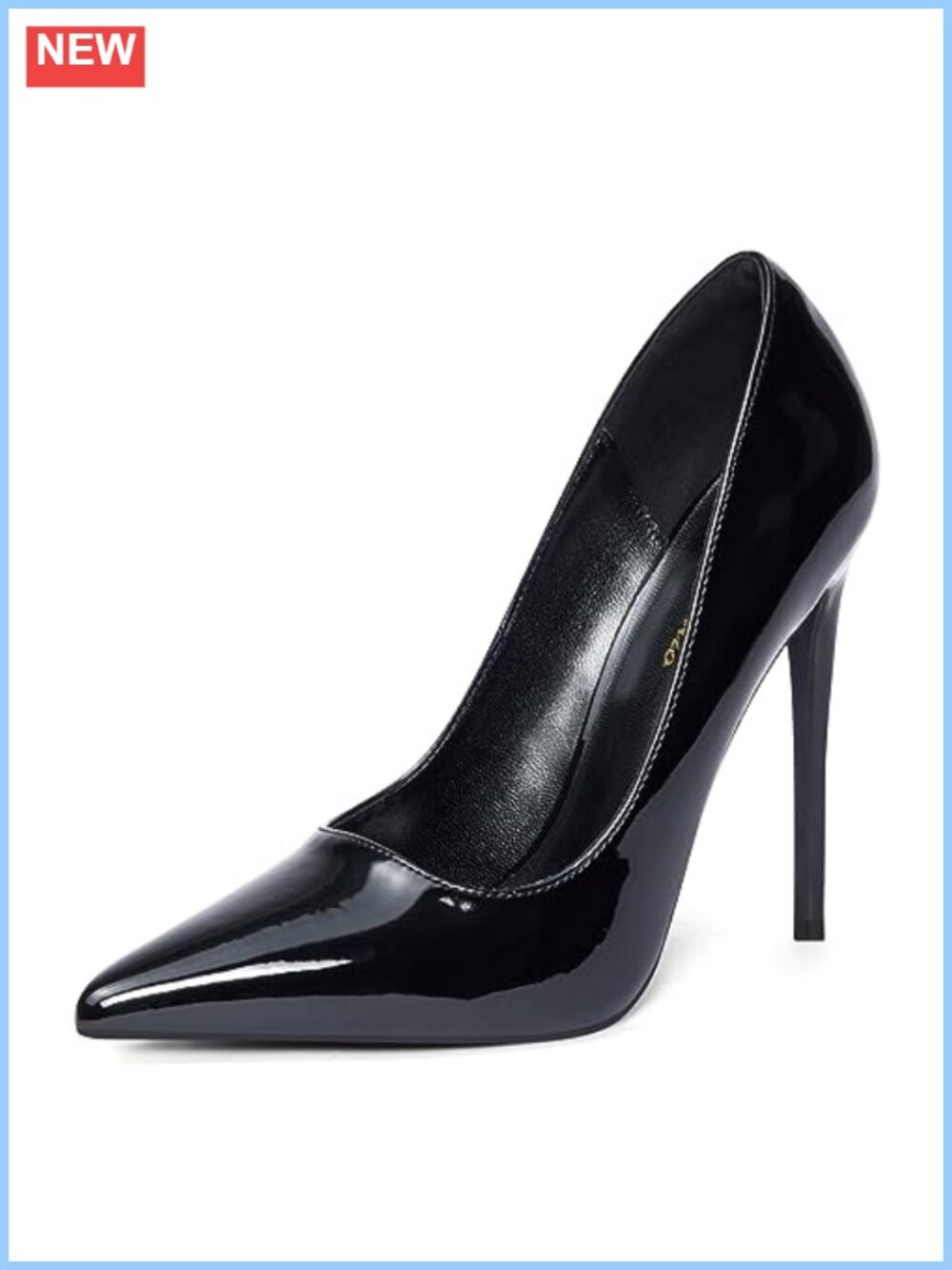 Women's Pumps Pointed Toe Stiletto Heels 4.7" Wine Glass Heel PU Party Shoes